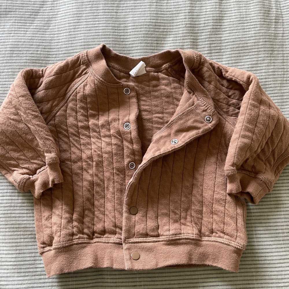 H&M Brown Kids Quilted Sweatshirt